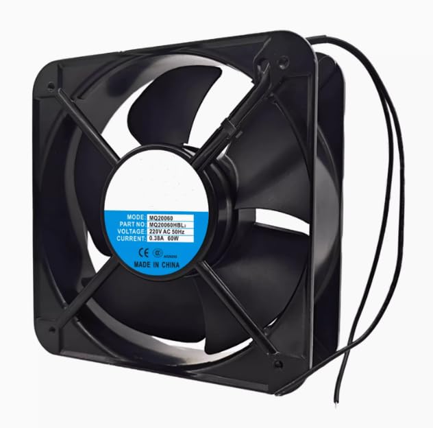 MQ20060HBL2 AC 220V 0.38A 60W 200x200x60mm 2-Wire Cooling Fan