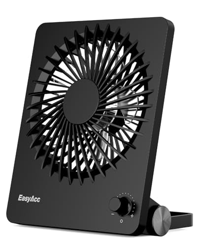 EasyAcc 6000mAh Travel Fan, Usb Desk Fan Portable, 6-inch