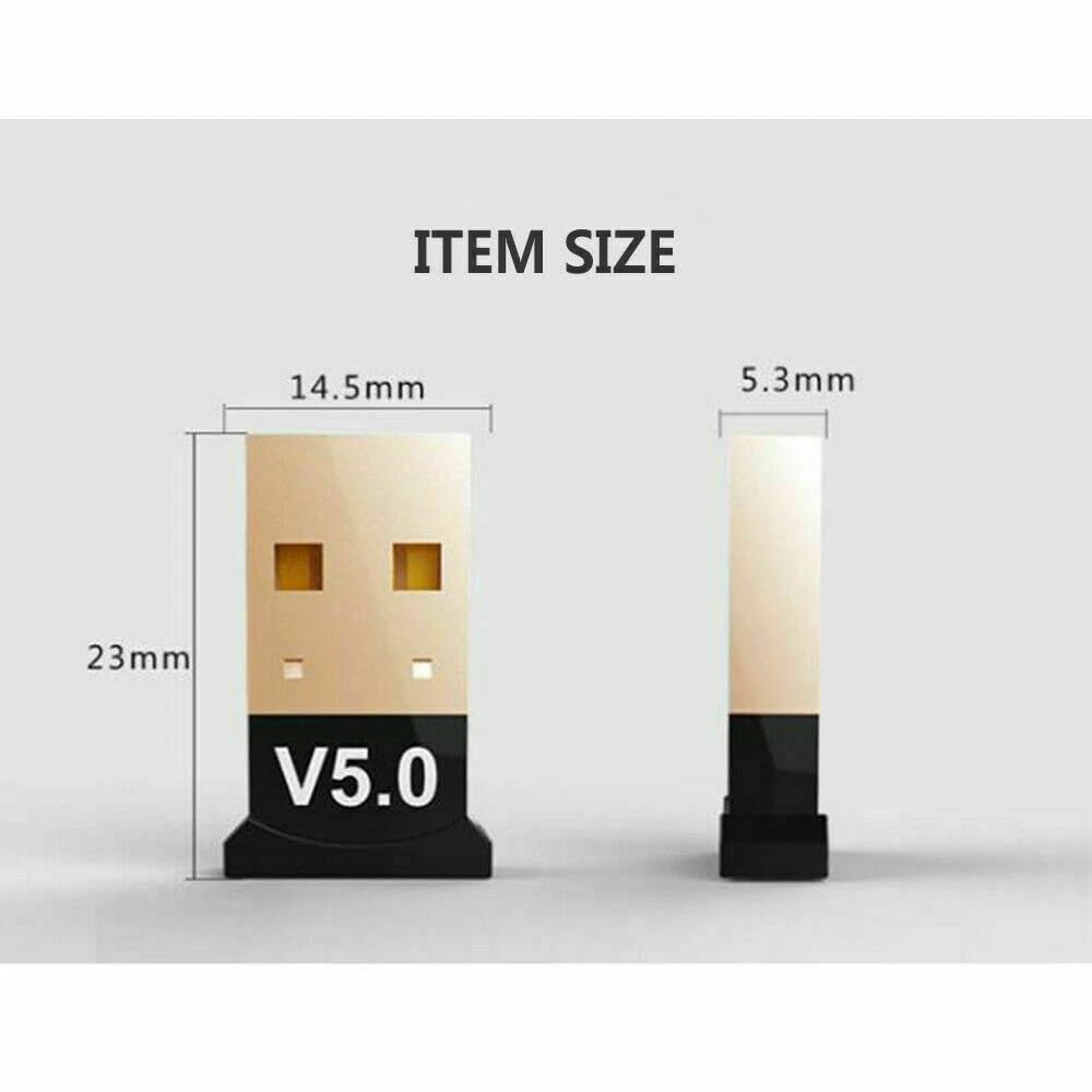 USB Bluetooth 5.0 Adapter, USB Bluetooth Dongle Receiver for PC/Laptop,