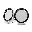 DS18 NXL-JS6/WH White Flat Mount Speaker POD Universal Enclosure 6.5" - for All Elements Jet SKI, Marine, Jeep & UTV/ATV - Pair (NO Speaker)