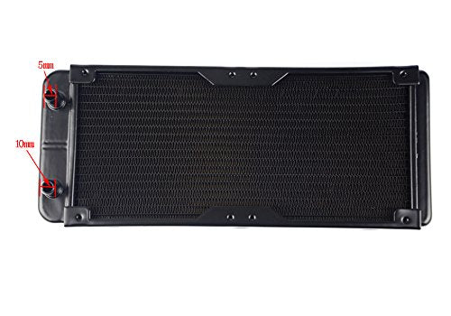 BXQINLENX 18 Pipe Aluminum Heat Exchanger Radiator for PC CPU CO2 Laser Water Cool System Computer 240mm(A)