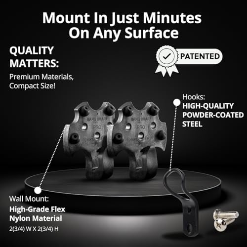 HangSmart TV® Wall Mount NO Stud - Original & Patented Easy Install, DIY for 19-100" TVs, Holds Up to 150LBS, Fits Most LED LCD Flat Screens