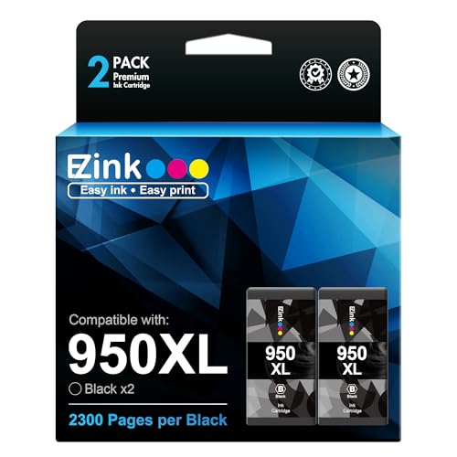E-Z Ink 950XL Ink Cartridge Black Replacement for HP 950XL 950 XL for HP OfficeJet Pro 8600 8610 8620 8100 8630 8660 8640 8615 251DW 271DW?2 Black?