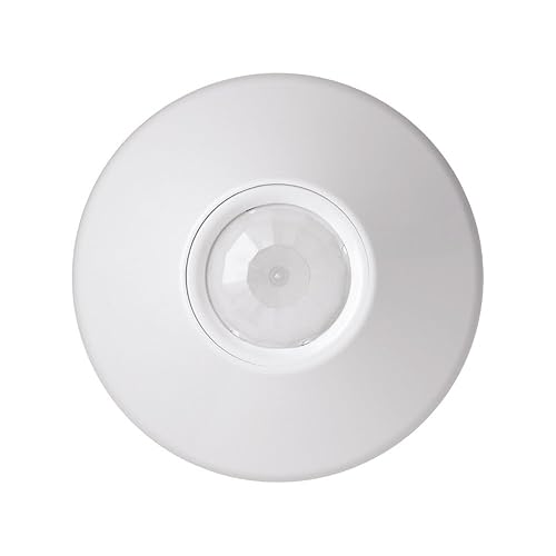 SensorSwitch Ceiling Motion Sensor, PDT Passive Dual Technology Passive Infrared PIR and Microphonics Occupancy Sensor, 360° Large Motion Detection