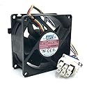 AJSWISH DAZB0838RCM DC13.6V 0.17A 4-Wire Temperature Control Large air Volume Chassis Fan for DAZB0838RCM WR60X26866 Refrigerator Fan