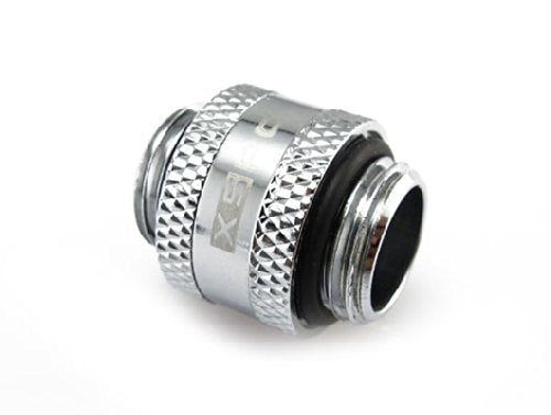 XSPC G1/4" Male to Male Rotary Fitting, Chrome, 4-Pack