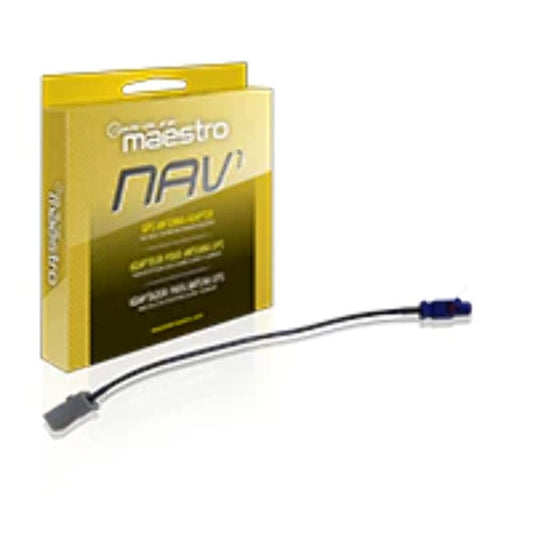 Maestro Acc-NAV1 FAKRA to Aftermarket Navigation Antenna Adaptor - For Select Alpine, JVC, Kenwood Car Stereos