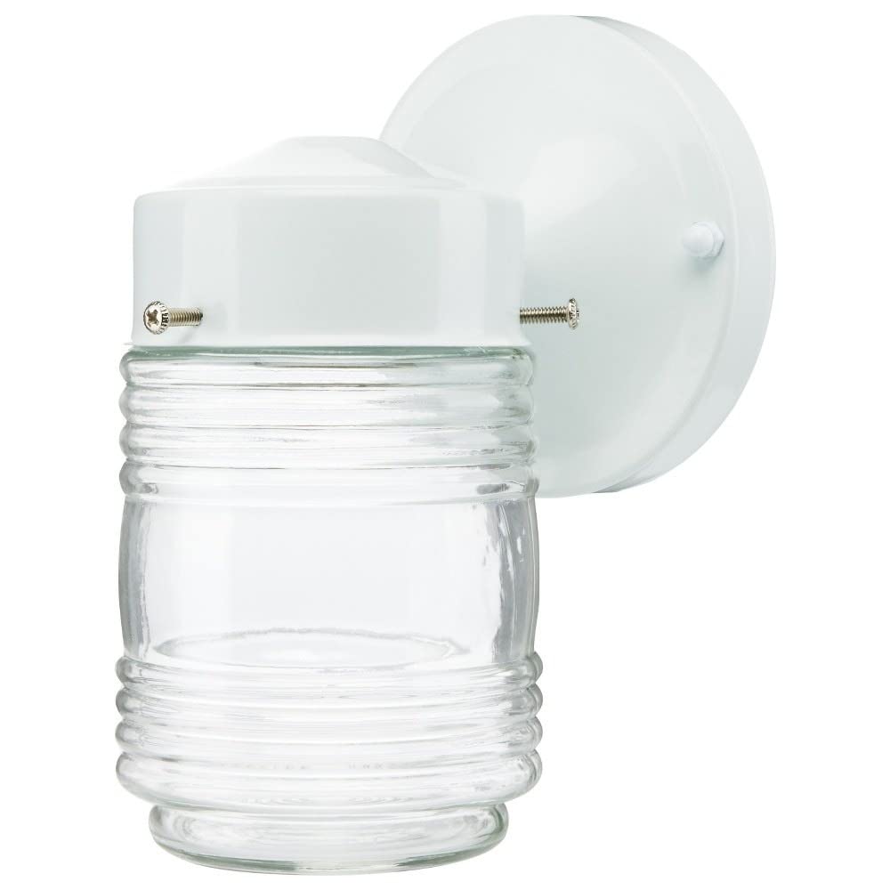 Nuvo Porch - 1 Light Mason Jar Outdoor Wall Mount in Traditional Style-8.5 Inches Tall and 4 Inches Wide