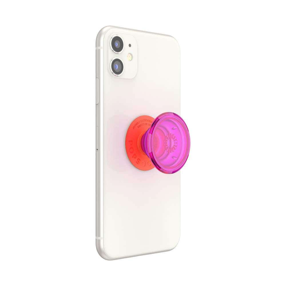 PopSockets Phone Grip with Expanding Kickstand, Adhesive Grip - Neon Glow Electric Sunrise