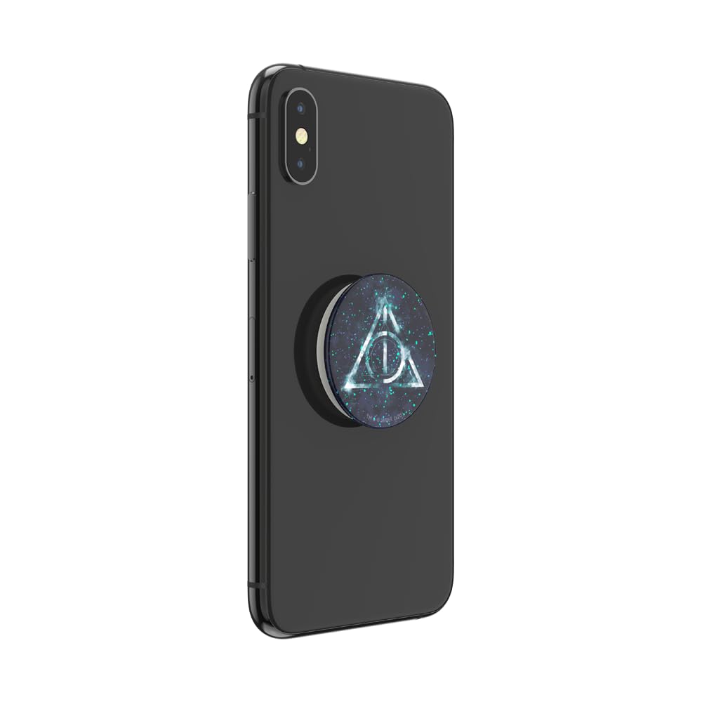 PopSockets Adhesive Phone Grip, Holder, Phone Stand, Harry Potter - Glitter Dealthy Hallows