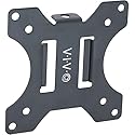 VIVO Steel VESA Bracket 75x75 and 100x100 Mounting for Computer Monitor Stand, Quick Release Removable VESA Plate Kit with Hardware, Black