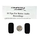 Compete Audio LS35 Replacement Microphone Covers - for Lightspeed Aviation Pilot Headset - Foam Windscreen - 2 Pack