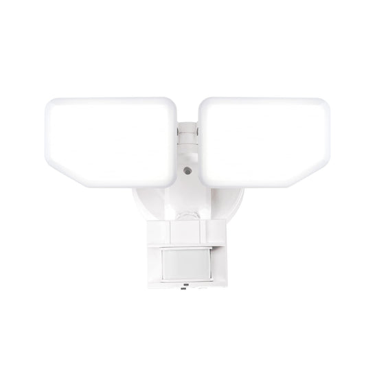 AWSENS 30W LED Motion Sensor Security Light Outdoor, 180 Degree, 2600 LM, 5100 K, ETL Water Resistant, 2 Head Adjustable Motion Sensor Outdoor