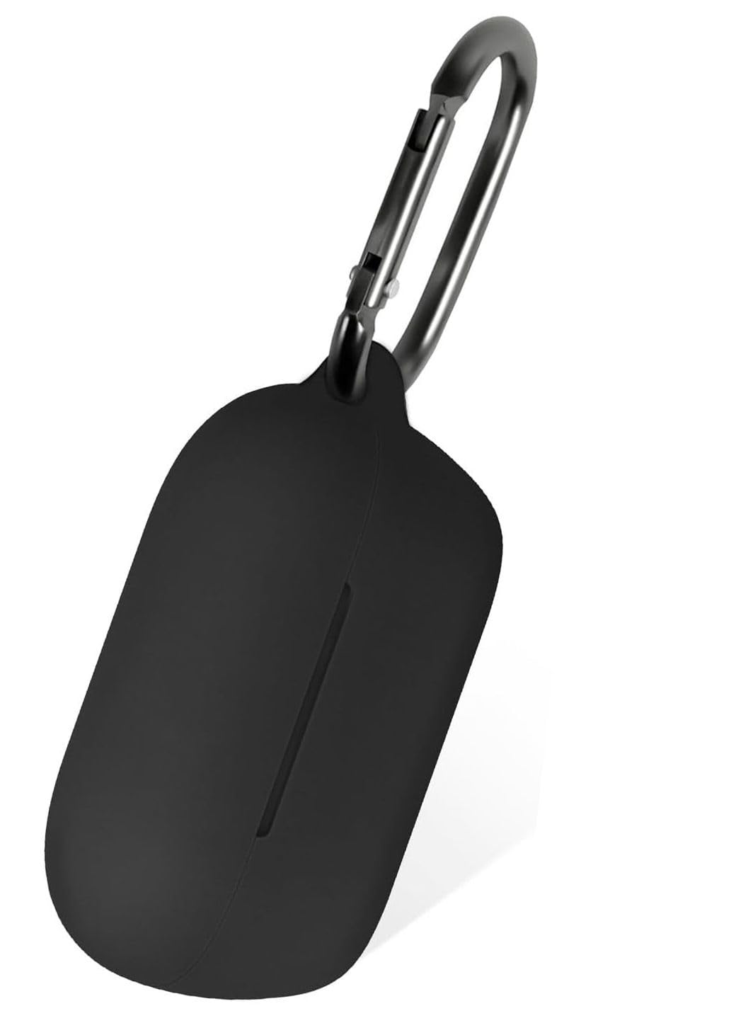 Geiomoo Soft Silicone Cover for Sony WF-C710N Case, Flexible Scratch Resistant with Carabiner (Black)