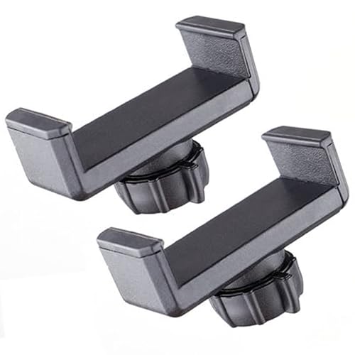 VizGiz 2 Pack Ring Light Phone Holder Replacement Clamp 17mm Rotate Ball Hole Clip Base for Hose Gooseneck Support Stand Live Broadcast Tripod Monopod