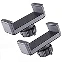 VizGiz 2 Pack Ring Light Phone Holder Replacement Clamp 17mm Rotate Ball Hole Clip Base for Hose Gooseneck Support Stand Live Broadcast Tripod Monopod