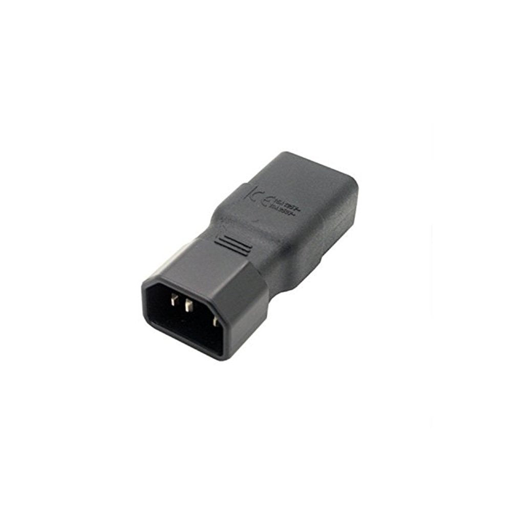 4 Pack IEC 320 C14 Male to C19 Female AC Adapter, Golbalma Black Power Cord Connector for PUD UPS 16A to 10A