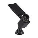 Lumen Logic LED Motion Sensing Solar Security Light (Black) 3000K 200 Lumens for Mounting on House, Garage, Wall, Metal Surface, Tree, Post, Pole or