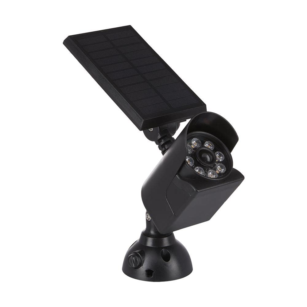 Lumen Logic LED Motion Sensing Solar Security Light (Black) 3000K 200 Lumens for Mounting on House, Garage, Wall, Metal Surface, Tree, Post, Pole or