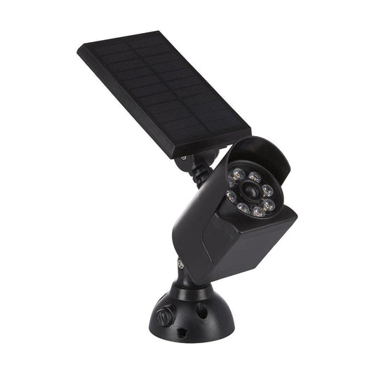 Lumen Logic LED Motion Sensing Solar Security Light (Black) 3000K 200 Lumens for Mounting on House, Garage, Wall, Metal Surface, Tree, Post, Pole or