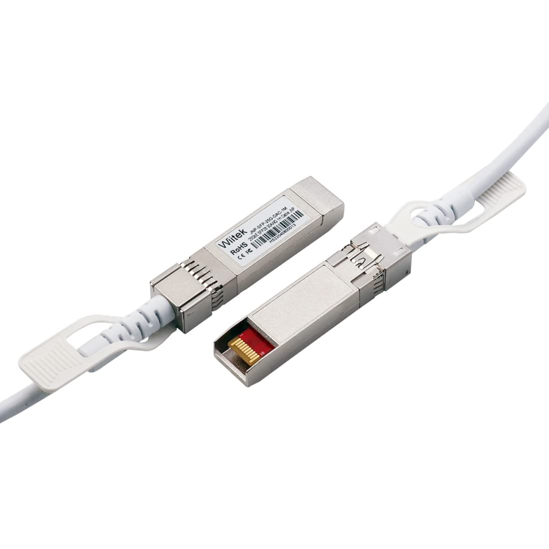 [White Colored] 25GbE SFP28 DAC Twinax Cable, 1.0 Meter 25GBASE-CR SFP28 Passive Copper Cable, Compatible for Juniper JNP-SFP-25G-DAC-1M