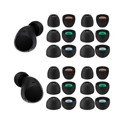Klowcok Replacement Silicone Ear Tips for Sony WF-C700N / WF-C710N / WF-C510 / WF-C500 Wireless Earbuds, Compatible with Sony WI-C100 /WI-C200