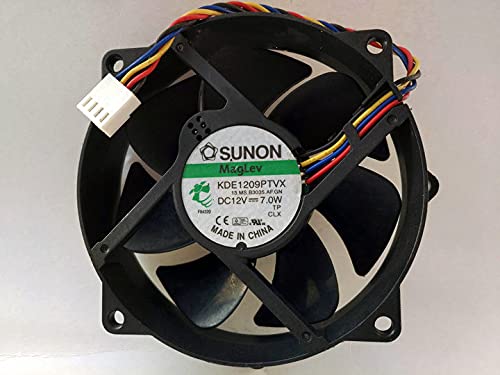 MZBYDLM KDE1209PTVX 12V 7.0W 92x25mm 4-Pin Circular Maglev Fan for Desktop Computer Case