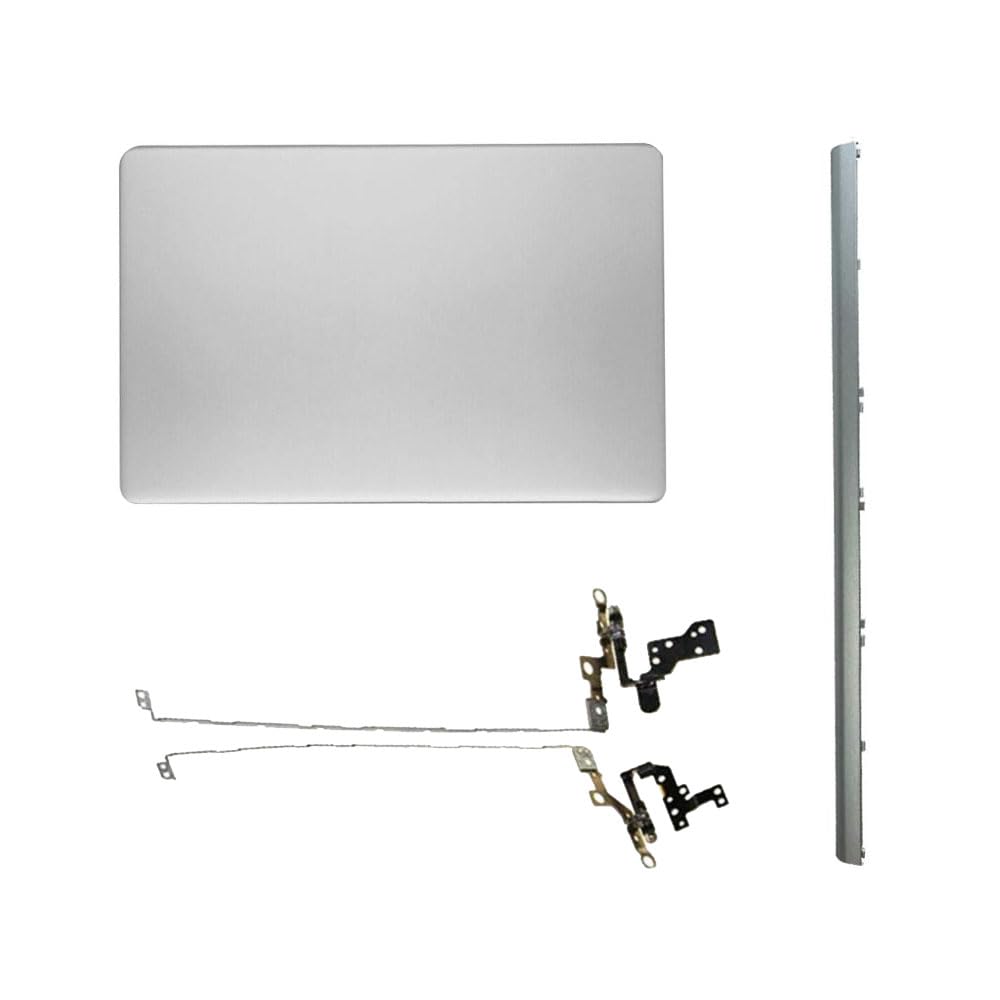 Laptop LCD Top Back Rear Cover Case Silver Compatible for HP 15-DY 15T-DY 15-EF 15S-EQ 15S-FQ TPN-Q222 L63603-001 3D0P5TP503 & Hinges & Hinges Cover