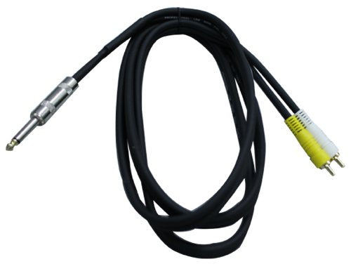 Mr. Dj CQDR6 6-Feet 1/4-Inch Male to Dual RCA Male Cable