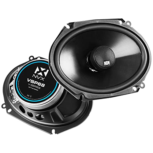 NVX VSP68 600W Peak (200W RMS) 6x8 V-Series 2-Way Coaxial Speakers with 25mm Silk Dome Tweeters