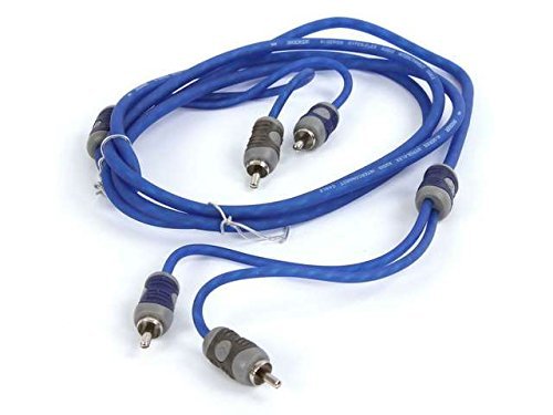 Kicker 46KISL K-Series Interconnect, Speaker Wire to RCA Adapter w/ 46KI22 2 Meter 2-Channel Signal Cable