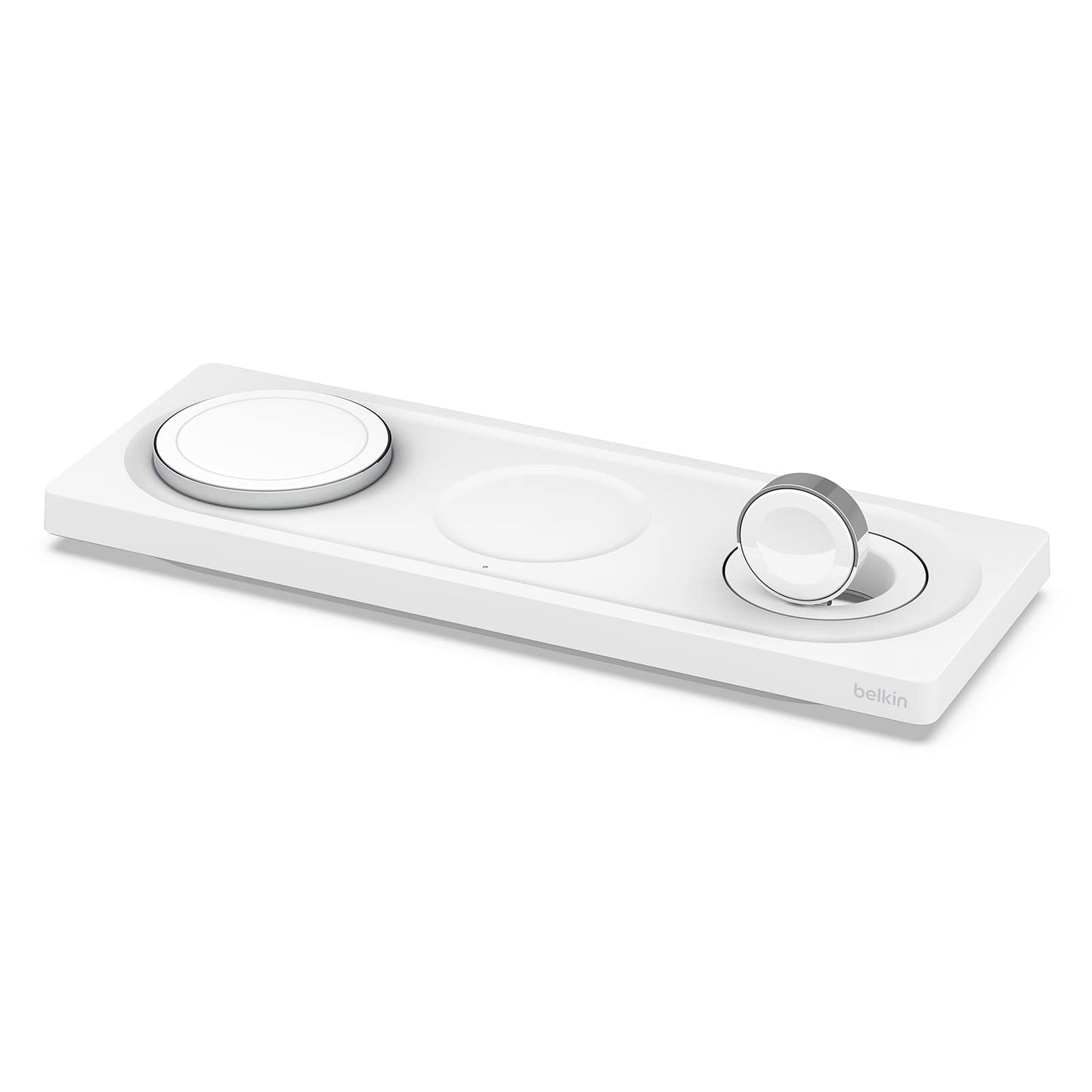 Belkin MagSafe 3-in-1 Wireless Charging Pad - Fast Charging for Apple Watch, iPhone 17, 16, 15, 14 Series, AirPods, & More - MagSafe Charging Station