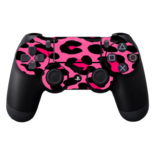 MightySkins Skin Compatible with Sony PS4 Controller - Pink Leopard | Protective, Durable, and Unique Vinyl Decal wrap Cover | Easy to Apply, Remove