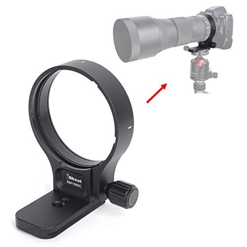 Tripod Mount Ring, iShoot Camera Lens Collar Support for Sigma 150-600mm f/5-6.3 DG OS HSM Contemporary Lens, Built-in Quick Release Plate Compatible