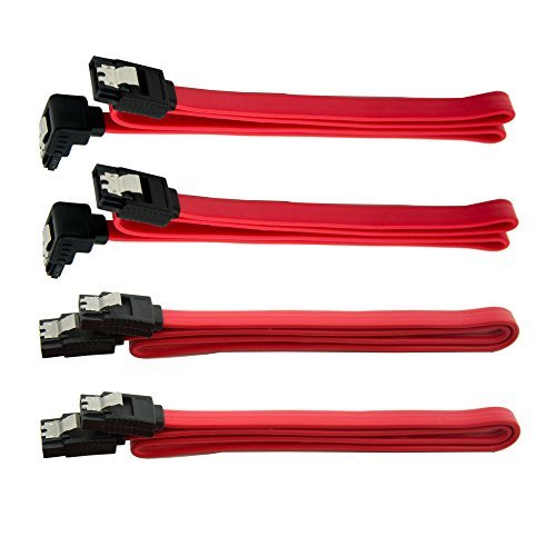 Qook Hard Drive Connector Pack: 4in1 SATA Data & Power Splitter Cables (6-pack)