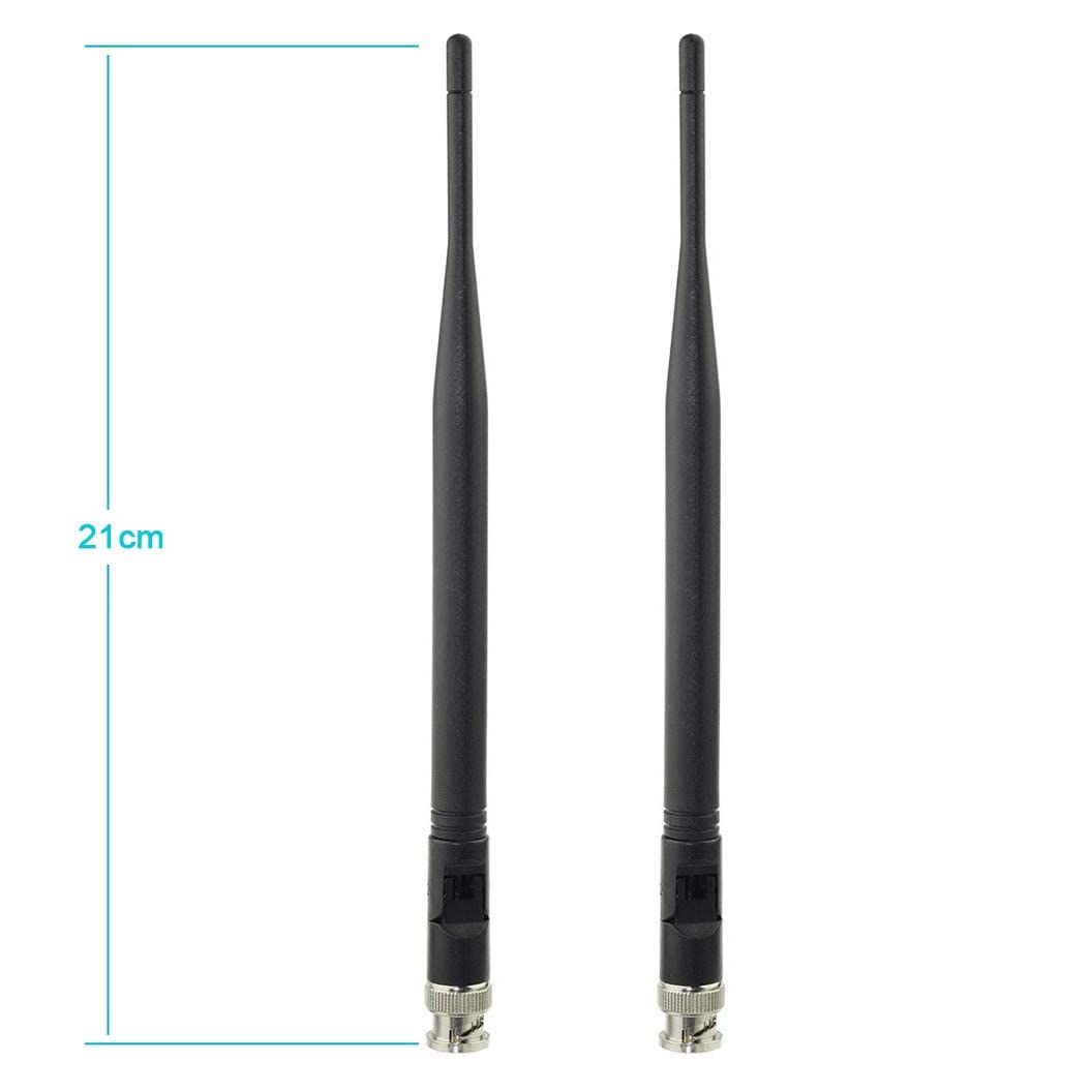 Bingfu Wireless Microphone Receiver Antenna UHF 400MHz-960MHz BNC Male Antenna (2-Pack) for Wireless Microphone System Mic Receiver Remote Digital