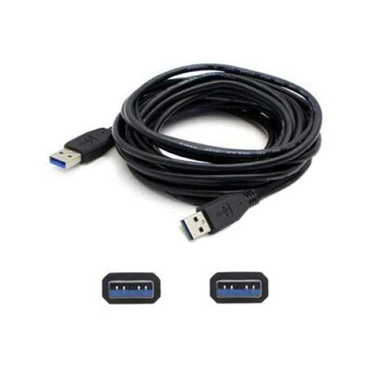 AddOn 1Ft USB 3.0 (A) Male to USB 3.0 (B) Male Black Extension Cable