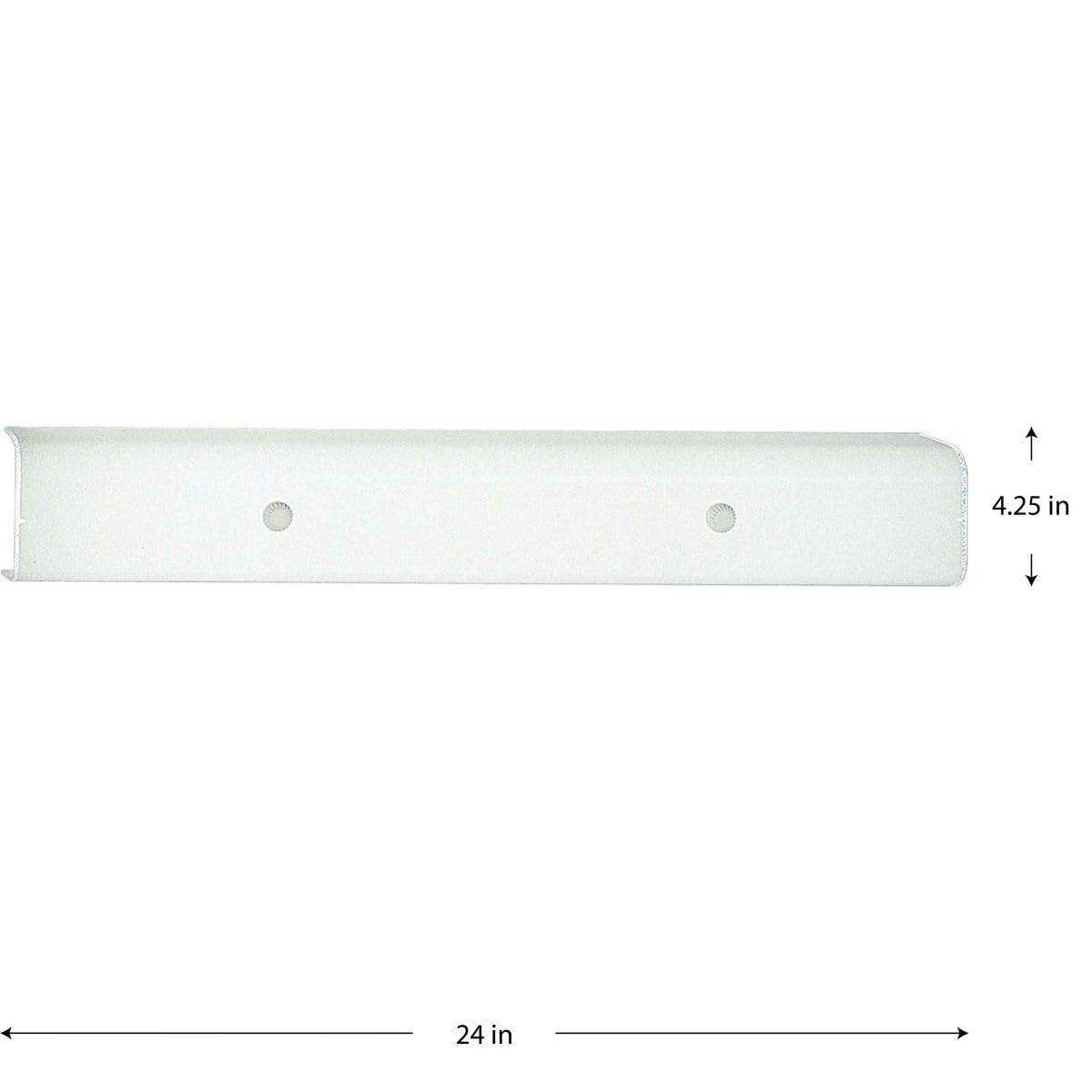 Progress Lighting Channel Glass Collection 4-Light Glass Traditional Bath Vanity Light, Indoor, P3110-30, White