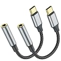 Welldiea USB-C to 3.5mm Headphone Jack Adapter, Type-C to 3.5mm Aux Adapter Compatible with iPhone 17 Pro Max/17 Pro, 16/15 Pro Max, 16/15 Pro, Galaxy