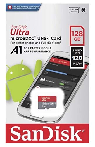 SanDisk Ultra 128GB MicroSDXC UHS-I Memory Card for Tablet Works with Lenovo Yoga 9i, IdeaPad Flex 5, Flex 3 (SDSQUA4-128G-GN6MN) Class 10 Bundle