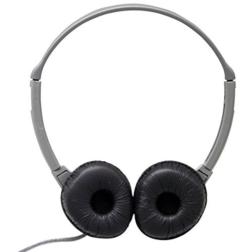 HamiltonBuhl MS2L SchoolMate Personal Stereo Headphones - On?Ear Design, 3.5mm Slim?Barrel Plug, Chew?Resistant Dura?Cord, Replaceable Leatherette