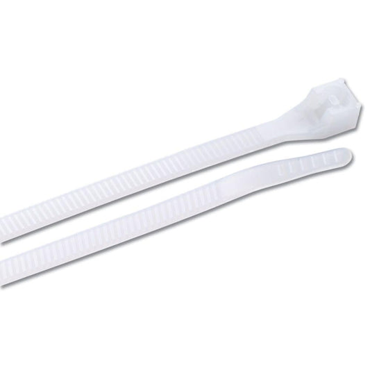 GB Gardner Bender 46-308 8" Double Lock Cable Ties 75-lb Natural White - 100 per Bag