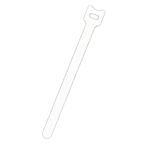 NavePoint 10 Inch Hook and Loop Reusable Strap Cable Cord Wire Ties 100 Pack White