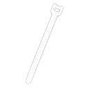 NavePoint 10 Inch Hook and Loop Reusable Strap Cable Cord Wire Ties 100 Pack White