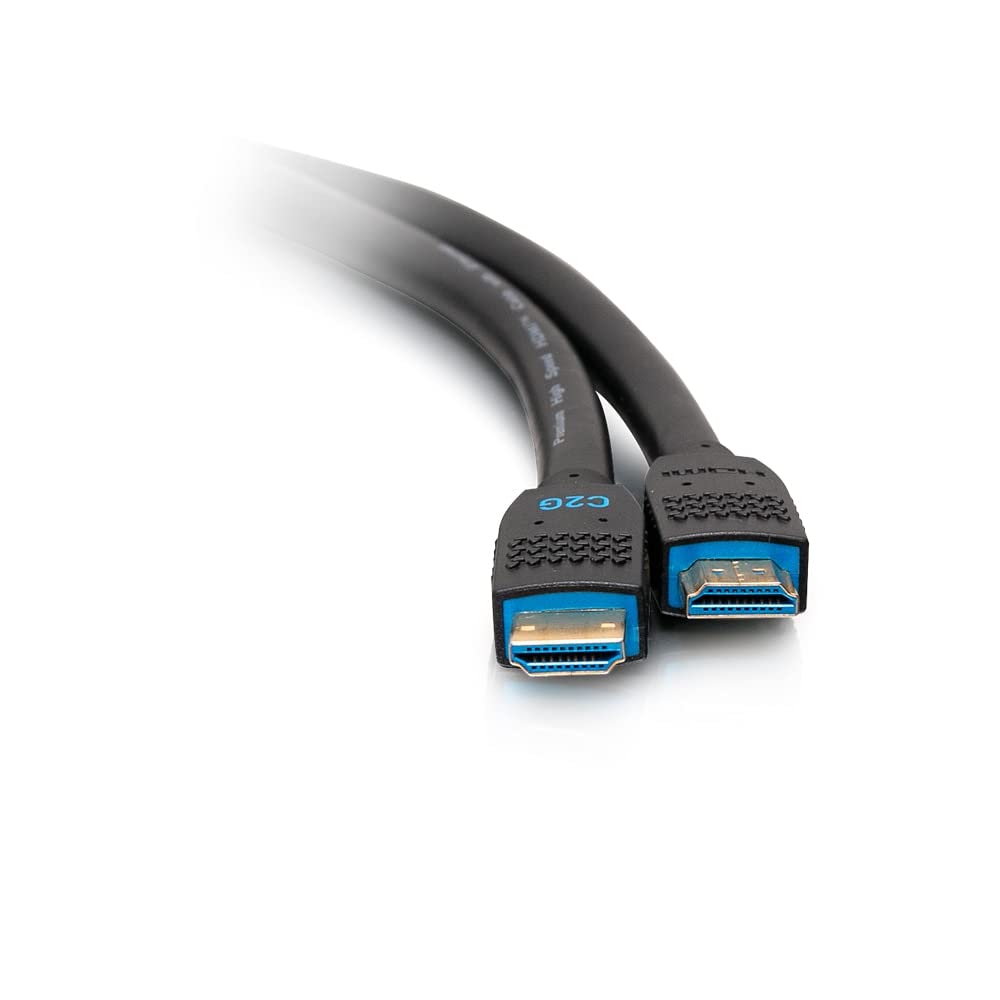 Legrand - C2G Ethernet Cable, 4k High Speed HDMI Cable, Black In Wall HDMI Cable, 60 hz HDMI Cable, 20 Foot HDMI Cable, 1 Count, C2G 50188