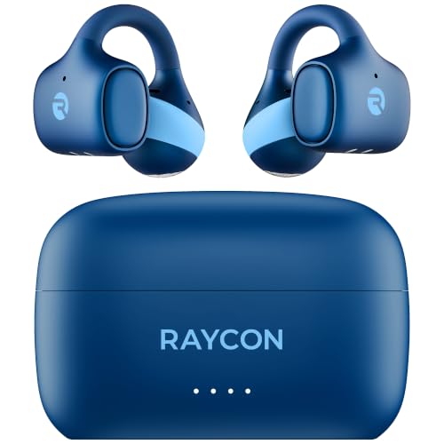 Raycon Everyday Clip-On Earbuds - Open Ear, Water Resistant, 30Hr (Blue)