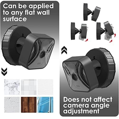 ZHANDEYUA Adhesive Wall Mount for Blink Camera Mount No Drilling Screwing Bracket for Blink Outdoor/Blink Mini/Blink Indoor Camera Round Mount Cameras