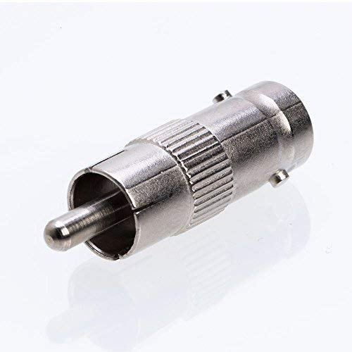 Cctv4Less BNC Female to RCA Male Adapter Straight Connector for CCTV Security Camera Systems (10)