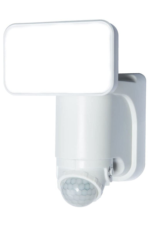 Heath Zenith HZ-7162-WH 300 lm. Solar Powered with Battery Backup Motion Sensing Light with Easy Install Plate, White