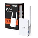Tenda AX1500 WiFi 6 Range Extender, WiFi Signal Booster for Home Up to 1500sg.ft and 30+ Devices, Dual Band WiFi Extender Booster with Gigabit